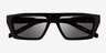ARNETTE Woobat Black AcetateSunglass Frames from EyeBuyDirect, Closed View