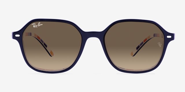 Ray-Ban RB2194 John Dark Blue AcetateSunglass Frames from EyeBuyDirect, Front View