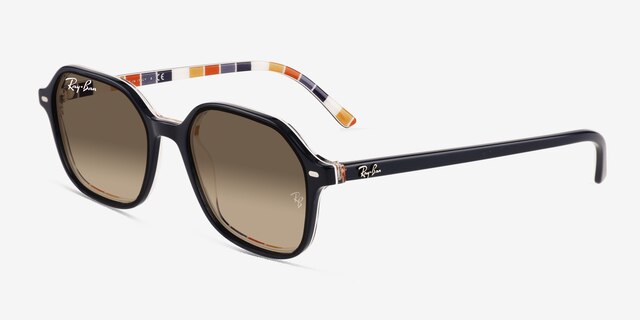 Ray-Ban RB2194 John Dark Blue AcetateSunglass Frames from EyeBuyDirect, Angle View