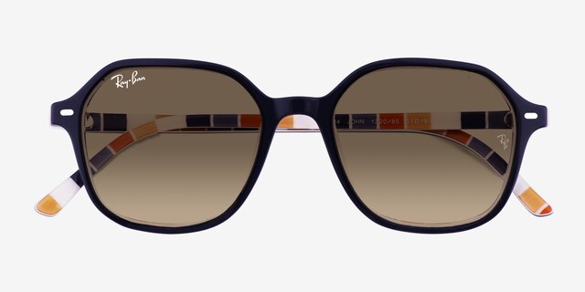 Ray-Ban RB2194 John Dark Blue AcetateSunglass Frames from EyeBuyDirect, Closed View