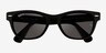Ray-Ban RB2201 Laramie Shiny Black AcetateSunglass Frames from EyeBuyDirect, Closed View