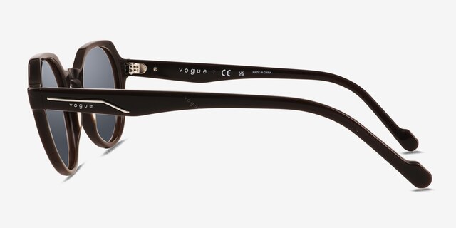 Vogue Eyewear VO5370S Brown AcetateSunglass Frames from EyeBuyDirect, Side View