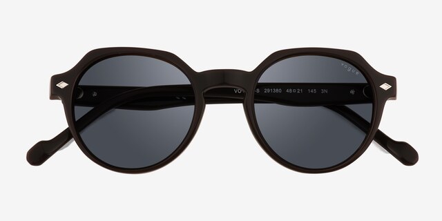 Vogue Eyewear VO5370S Brown AcetateSunglass Frames from EyeBuyDirect, Closed View