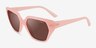 Vogue Eyewear VO5376S Pink PlasticSunglass Frames from EyeBuyDirect, Angle View
