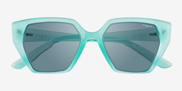 Vogue Eyewear VO5376S Green PlasticSunglass Frames from EyeBuyDirect, Closed View