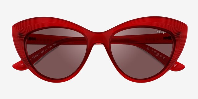 Vogue Eyewear VO5377S Red PlasticSunglass Frames from EyeBuyDirect, Closed View