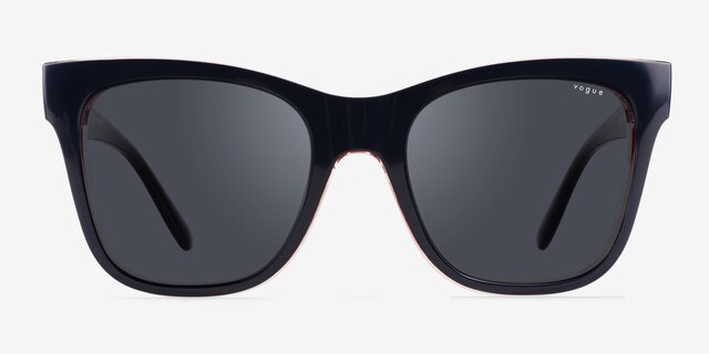 Vogue Eyewear VO5428S Dark Blue Floral PlasticSunglass Frames from EyeBuyDirect, Front View