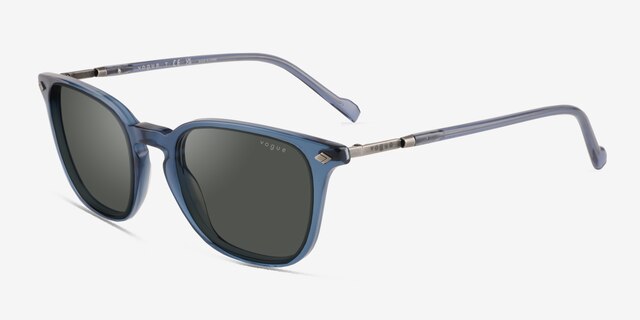 Vogue Eyewear VO5431S Blue AcetateSunglass Frames from EyeBuyDirect, Angle View