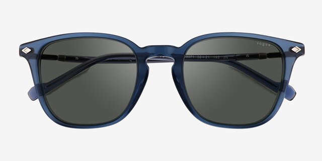 Vogue Eyewear VO5431S Blue AcetateSunglass Frames from EyeBuyDirect, Closed View