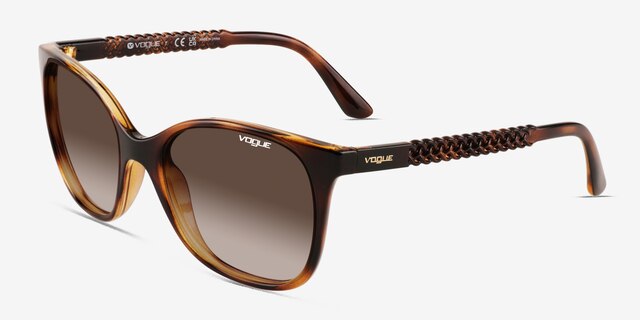 Vogue Eyewear VO5032S Dark Tortoise PlasticSunglass Frames from EyeBuyDirect, Angle View