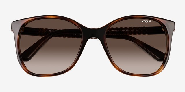 Vogue Eyewear VO5032S Dark Tortoise PlasticSunglass Frames from EyeBuyDirect, Closed View