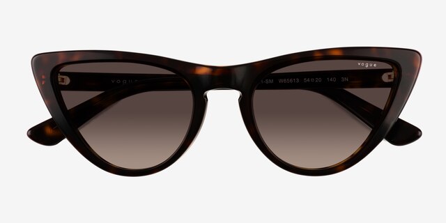 Vogue Eyewear VO5211SM Dark Tortoise AcetateSunglass Frames from EyeBuyDirect, Closed View