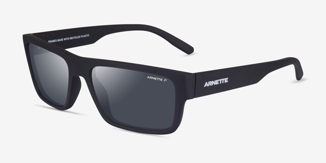 ARNETTE Phoxer Matte Black PlasticSunglass Frames from EyeBuyDirect, Angle View