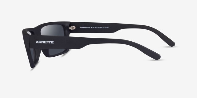 ARNETTE Phoxer Matte Black PlasticSunglass Frames from EyeBuyDirect, Side View