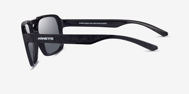 ARNETTE Keia Matte Black PlasticSunglass Frames from EyeBuyDirect, Side View