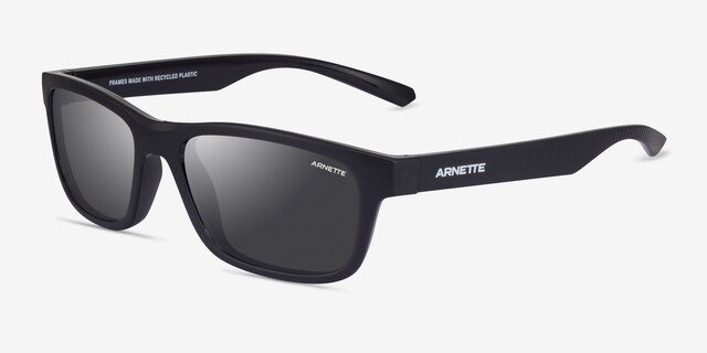ARNETTE Deya Matte Black PlasticSunglass Frames from EyeBuyDirect, Angle View