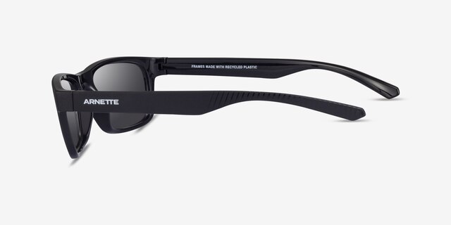ARNETTE Deya Matte Black PlasticSunglass Frames from EyeBuyDirect, Side View