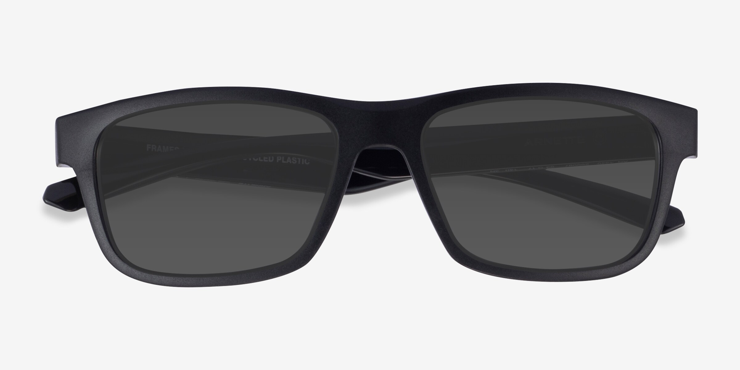 ARNETTE Deya - Rectangle Matte Gray Frame Prescription Sunglasses