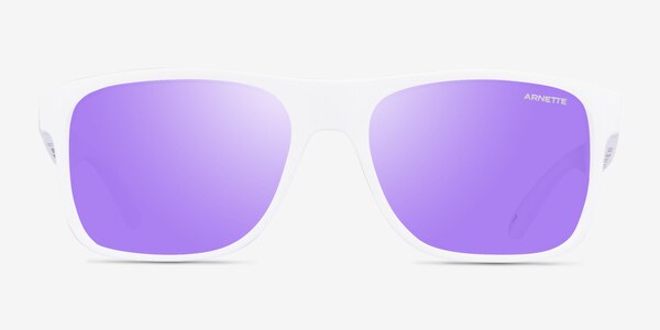 ARNETTE Khim Matte White Plastic Sunglass Frames