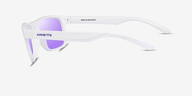 ARNETTE Khim Matte White PlasticSunglass Frames from EyeBuyDirect, Side View