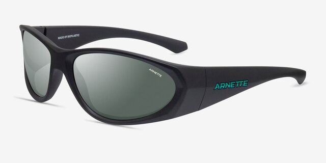 ARNETTE Ilum Matte Black PlasticSunglass Frames from EyeBuyDirect, Angle View