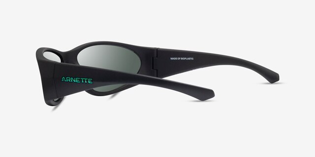 ARNETTE Ilum Matte Black PlasticSunglass Frames from EyeBuyDirect, Side View