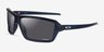 Oakley Cables Clear Blue PlasticSunglass Frames from EyeBuyDirect, Angle View