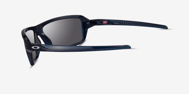 Oakley Cables Clear Blue PlasticSunglass Frames from EyeBuyDirect, Side View