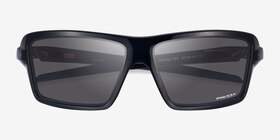 Oakley Cables Clear Blue Plastique Soleil de Lunette de vue d'EyeBuyDirect, Vue Rapprochée