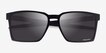 Oakley Exchange Sun Matte Black PlasticSunglass Frames from EyeBuyDirect, Closed View