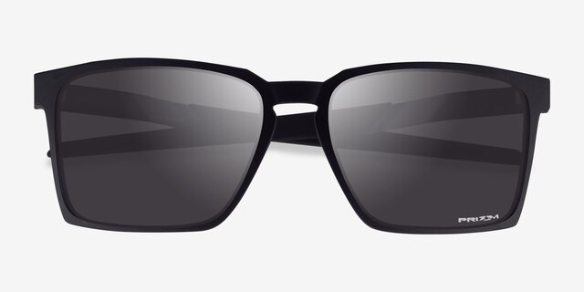 Oakley Exchange Sun Matte Black PlasticSunglass Frames from EyeBuyDirect, Closed View