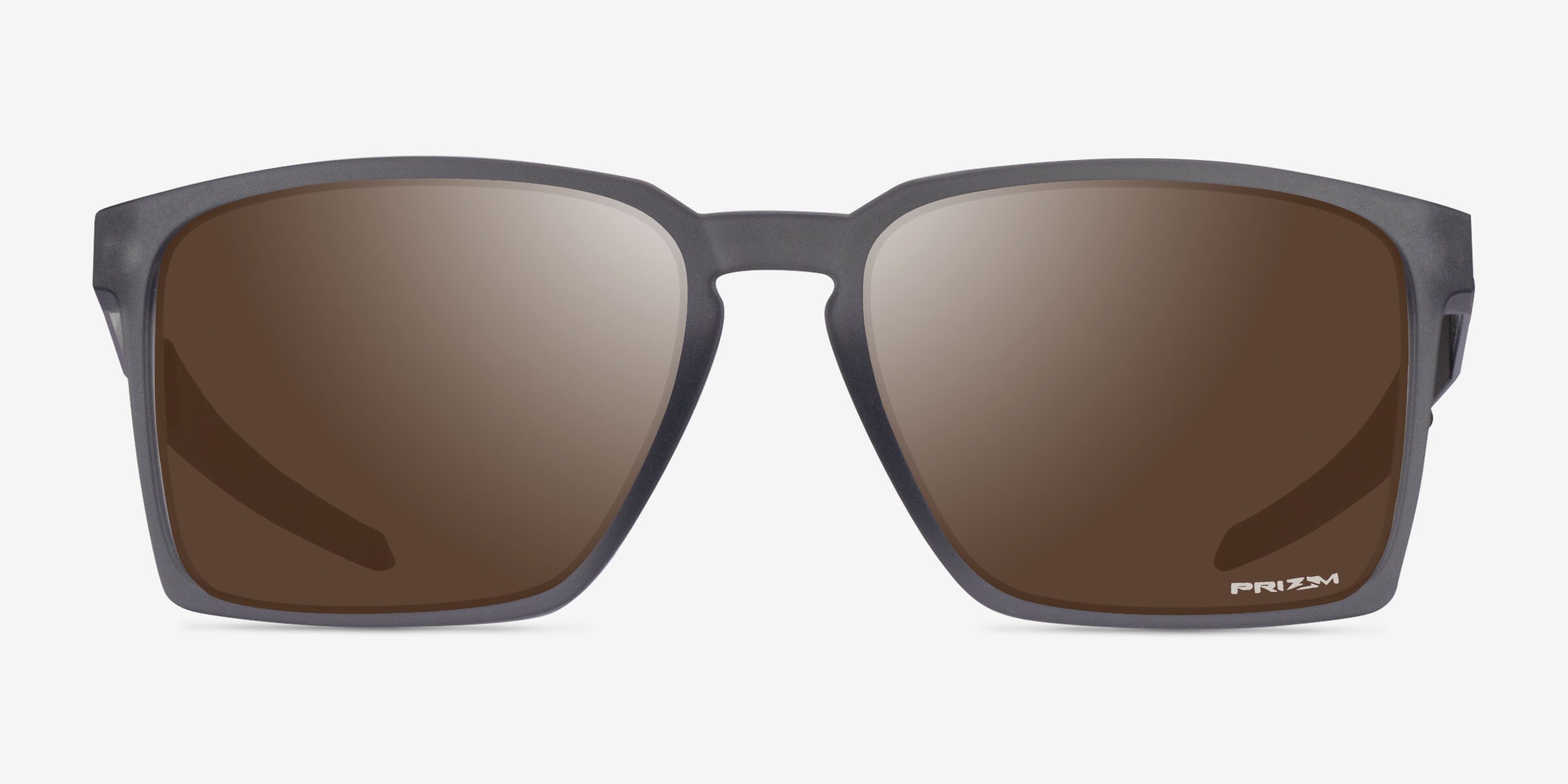 Oakley Exchange Sun - Square Clear Gray Frame Sunglasses For Men