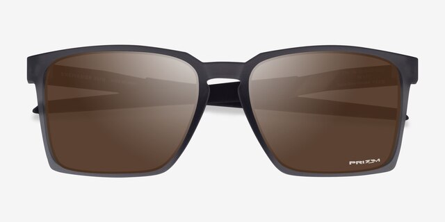 Oakley Exchange Sun Clear Gray PlasticSunglass Frames from EyeBuyDirect, Closed View
