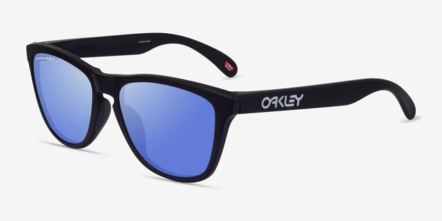 Oakley OO9245 Frogskins Tm Black PlasticSunglass Frames from EyeBuyDirect, Angle View