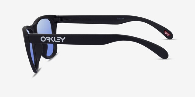 Oakley OO9245 Frogskins Tm Black PlasticSunglass Frames from EyeBuyDirect, Side View