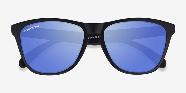 Oakley OO9245 Frogskins Tm Black PlasticSunglass Frames from EyeBuyDirect, Closed View