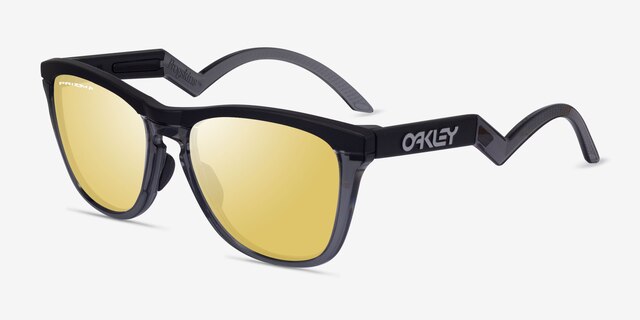 Oakley OO9289 Frogskins Tm Black PlasticSunglass Frames from EyeBuyDirect, Angle View