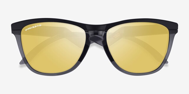 Oakley OO9289 Frogskins Tm Black PlasticSunglass Frames from EyeBuyDirect, Closed View