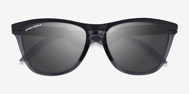 Oakley OO9289 Frogskins Tm Matte Black PlasticSunglass Frames from EyeBuyDirect, Closed View