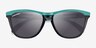 Oakley OO9284 Frogskins Tm Green PlasticSunglass Frames from EyeBuyDirect, Closed View