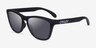 Oakley OO9284 Frogskins Tm Matte Black PlasticSunglass Frames from EyeBuyDirect, Angle View