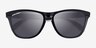 Oakley OO9284 Frogskins Tm Matte Black PlasticSunglass Frames from EyeBuyDirect, Closed View