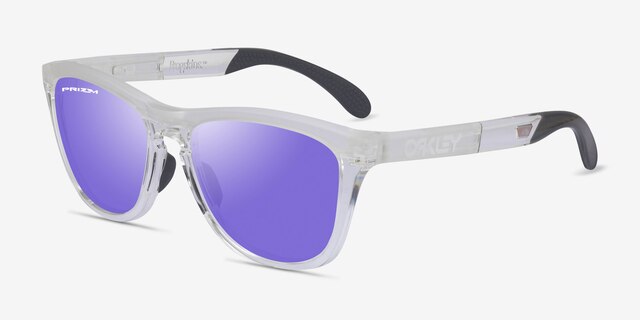 Oakley OO9284 Frogskins Tm Matte Clear PlasticSunglass Frames from EyeBuyDirect, Angle View