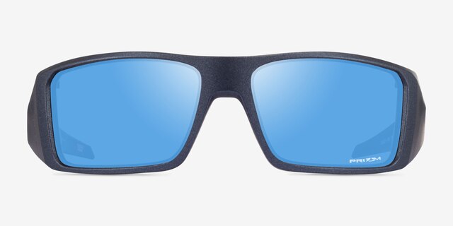 Oakley Heliostat Matte Blue PlasticSunglass Frames from EyeBuyDirect, Front View