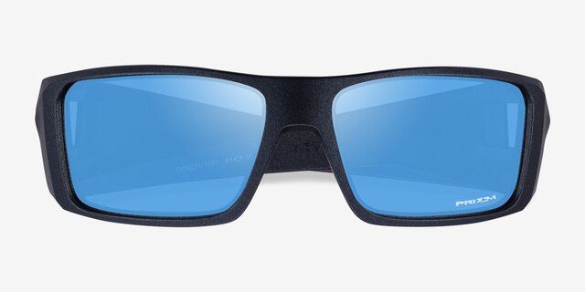 Oakley Heliostat Matte Blue PlasticSunglass Frames from EyeBuyDirect, Closed View