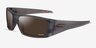 Oakley Heliostat Clear Gray PlasticSunglass Frames from EyeBuyDirect, Angle View