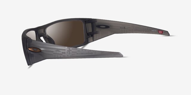 Oakley Heliostat Clear Gray PlasticSunglass Frames from EyeBuyDirect, Side View