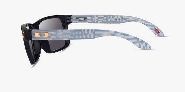 Oakley Holbrook Shiny Black PlasticSunglass Frames from EyeBuyDirect, Side View