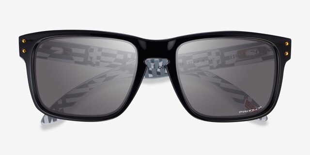 Oakley Holbrook Shiny Black PlasticSunglass Frames from EyeBuyDirect, Closed View