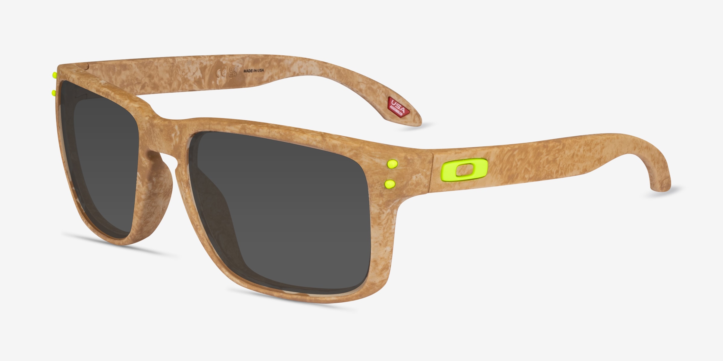 Oakley OO9102 Holbrook - Square Black Frame Sunglasses For Men